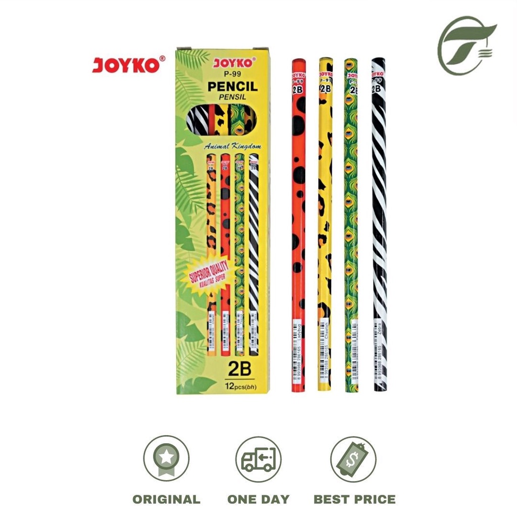 

PENSIL KAYU 2B ANIMAL KINGDOM P-99 12PCS/PACK JOYKO