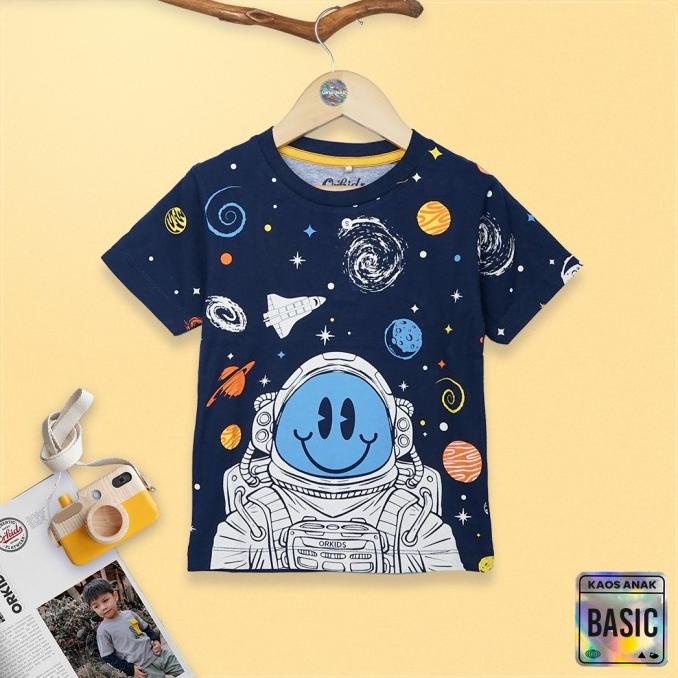 ORKIDS BAJU KAOS ANAK OOSPACE NAVY