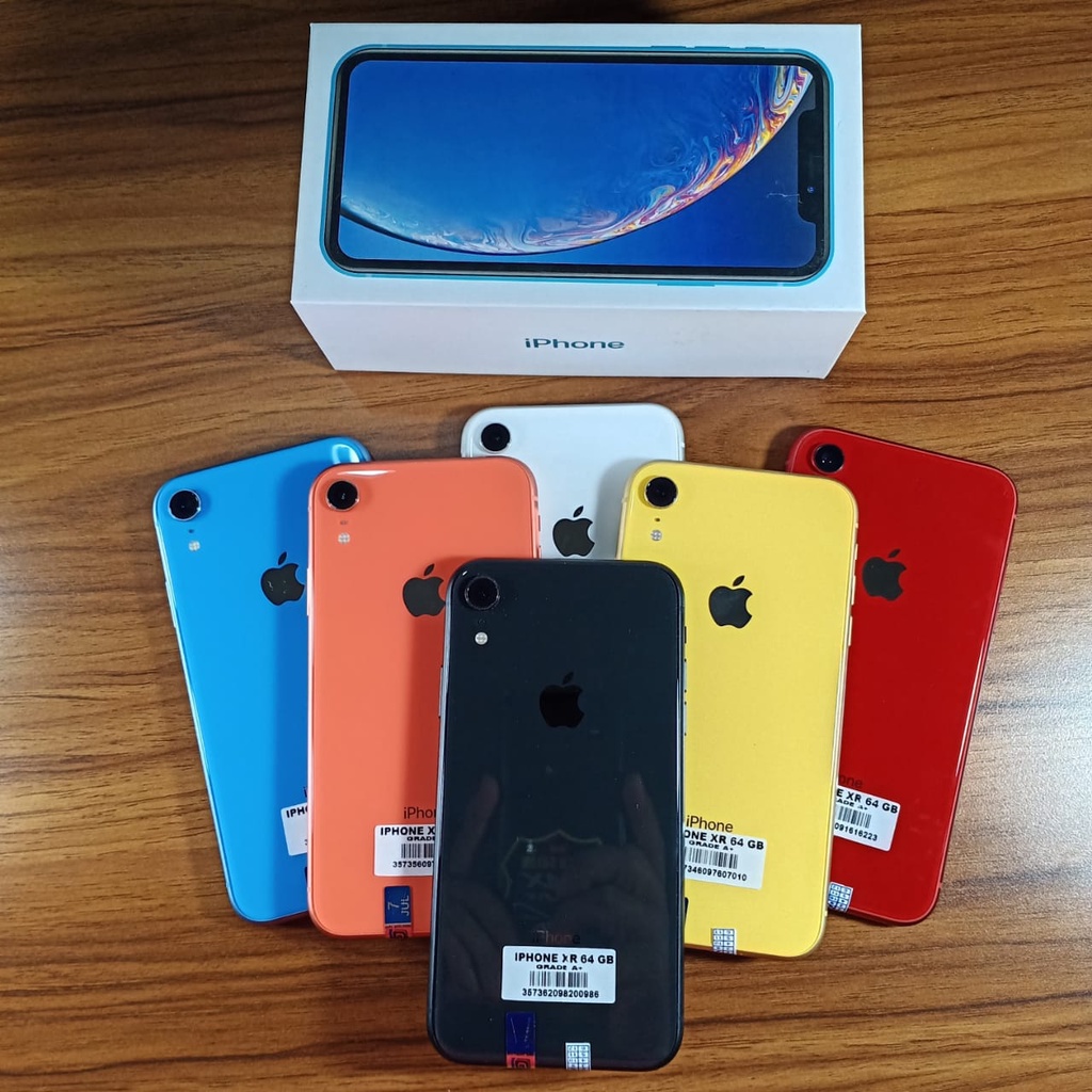 iphone XR 64gb Second Fullset Bekas Original 100% Mulus Garansi Imei Seumur Hidup Sim All Operator Ori-1