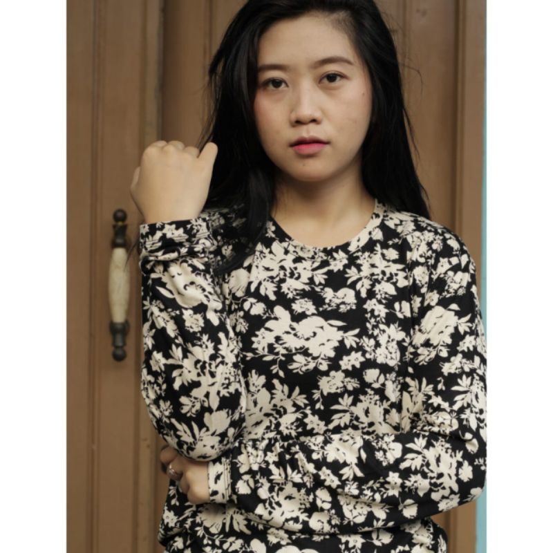 Kaos Lengan Panjang Rib Printing