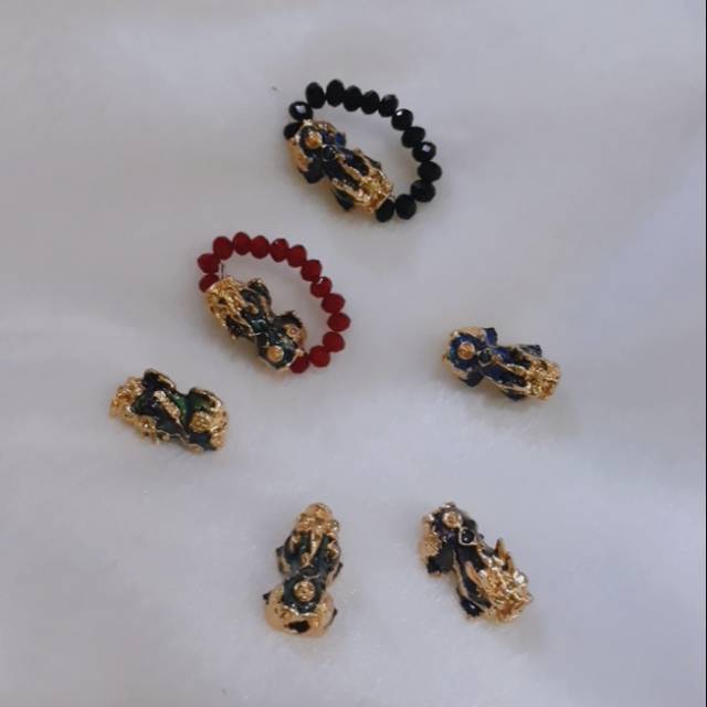 cincin naga pixiu bunglon imitasi emas import