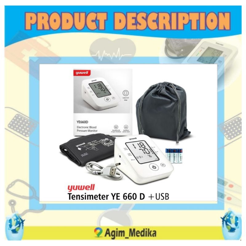Tensimeter Digital Yuwell 660D + USB