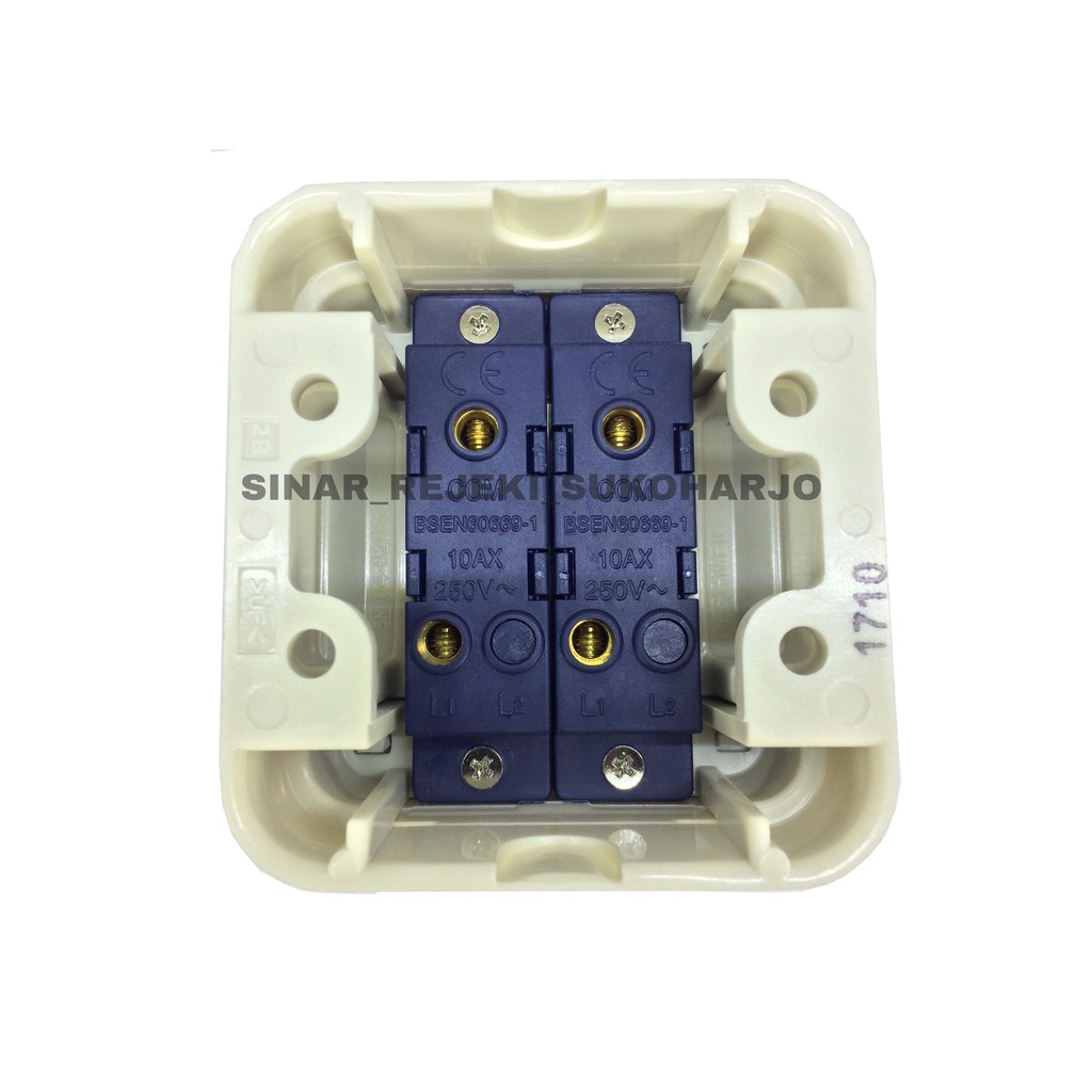 Panasonic Saklar Seri WSJ3900 Outbow Double Switch Tempel OB Alphacube