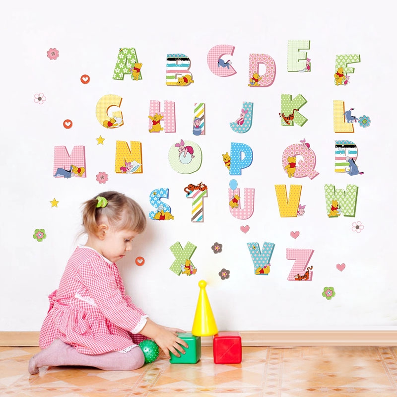 ℳay Large Removable Letter Alphabet Wall Sticker Kids Children