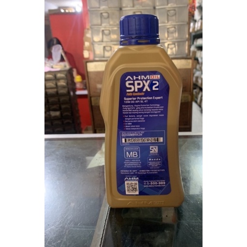 OLI SPX 2 800 ML AHM 10w-30 SL FULLY SYNTHETIC OLI MATIC