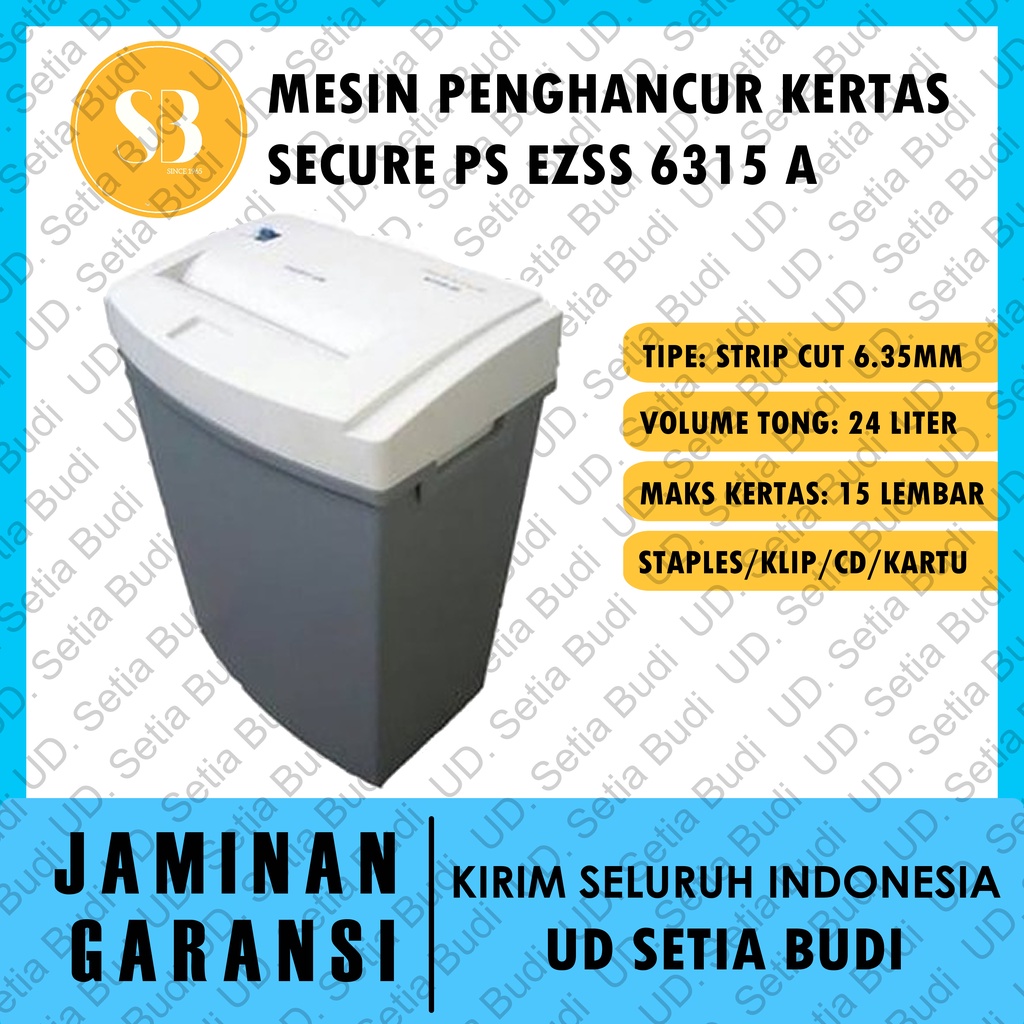 Mesin Penghancur Kertas Secure EZSS 6315 A