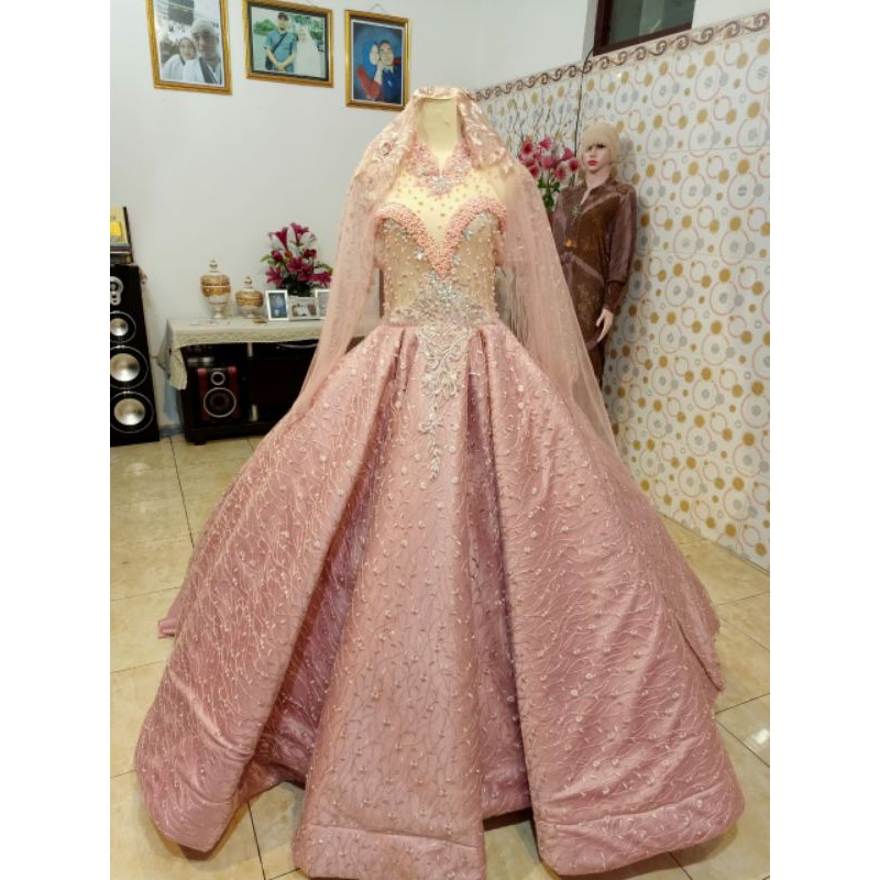 GAUN PENGANTIN SABRINA MUTIARA