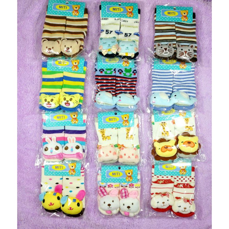 1 Pasang Kaos Kaki Bayi Boneka Bunyi MITI SNI