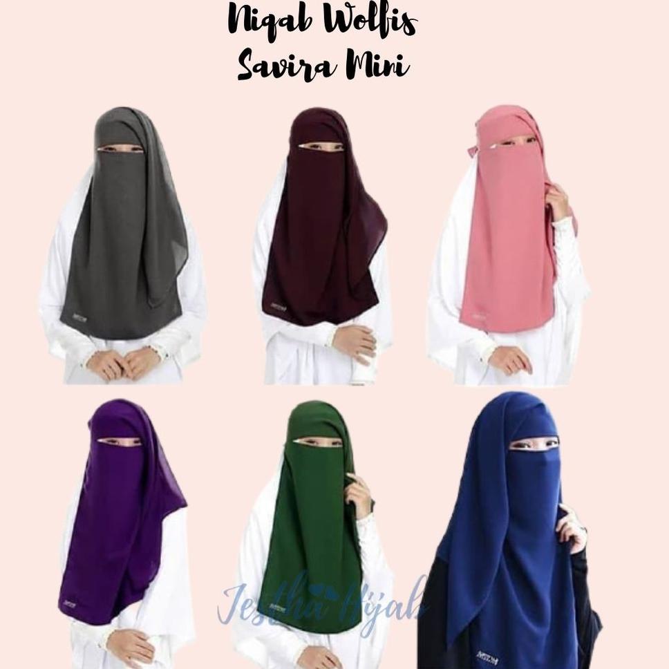 Stok banyak ||
LnP Niqab Cadar Yaman Savira Mini Bahan Wolfis Diamond/ Cadar Bandana Niqab Yaman Pan