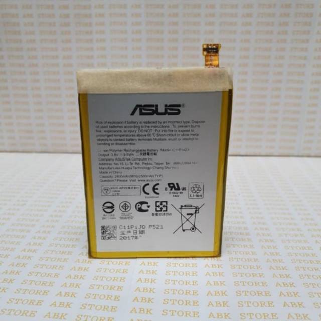 Batre Baterai Battery Asus Zenfone 2 5.0&quot; ZE500CL C11P1423 Original