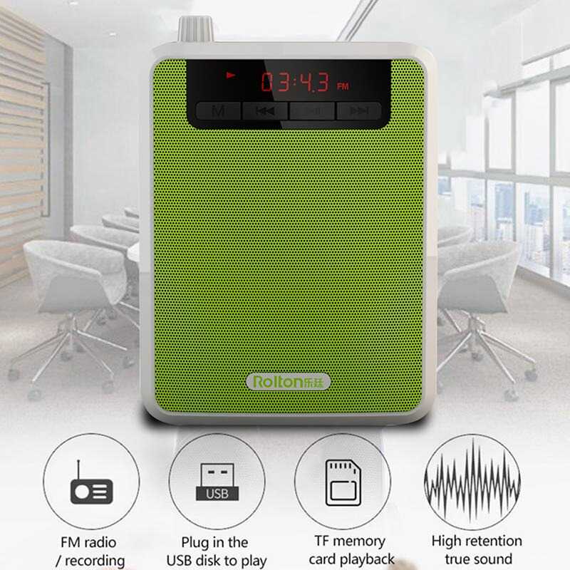 Megaphone Mikrofon Penguat Suara Tourguide Speaker Radio Pemutar MP3 Microphone Spiker Kecil Portable Berkualitas