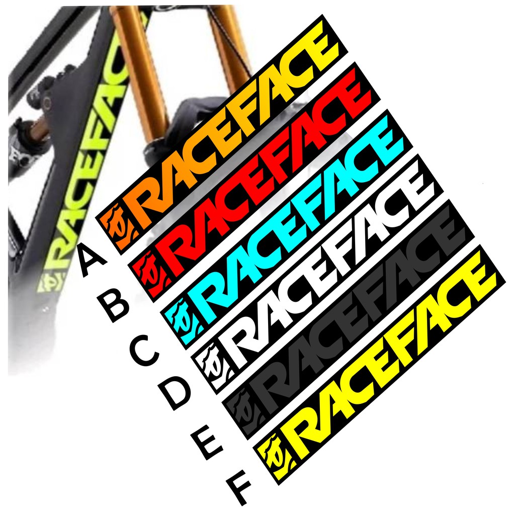Stiker Race Face Sepeda Decal Race face