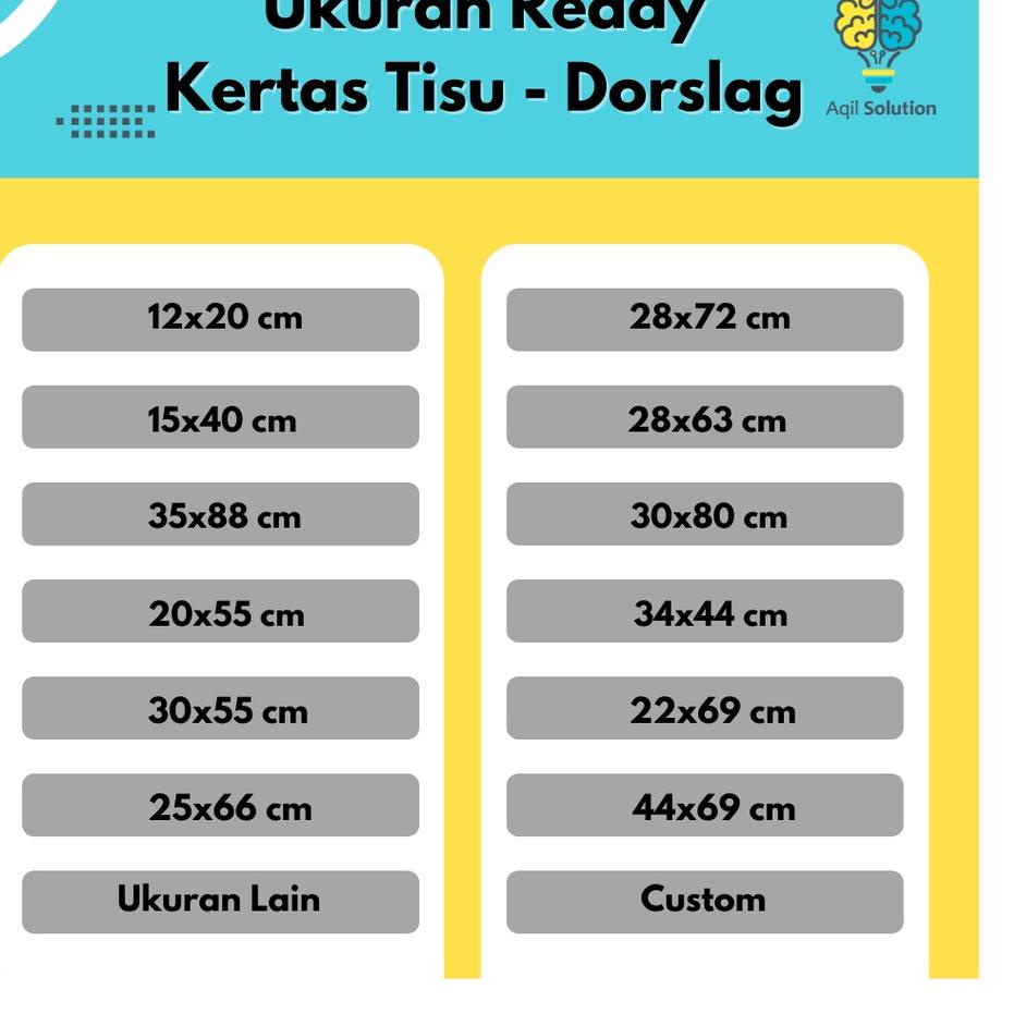 

☟ (20x55cm, 1 rim = 500pcs) Kertas Tisu Packing Hampers baju sepatu tas dll ❆