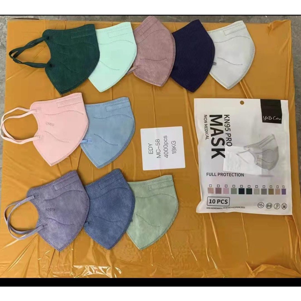 MASKER KN95 PRO YNB 1 PACK MIX WARNA