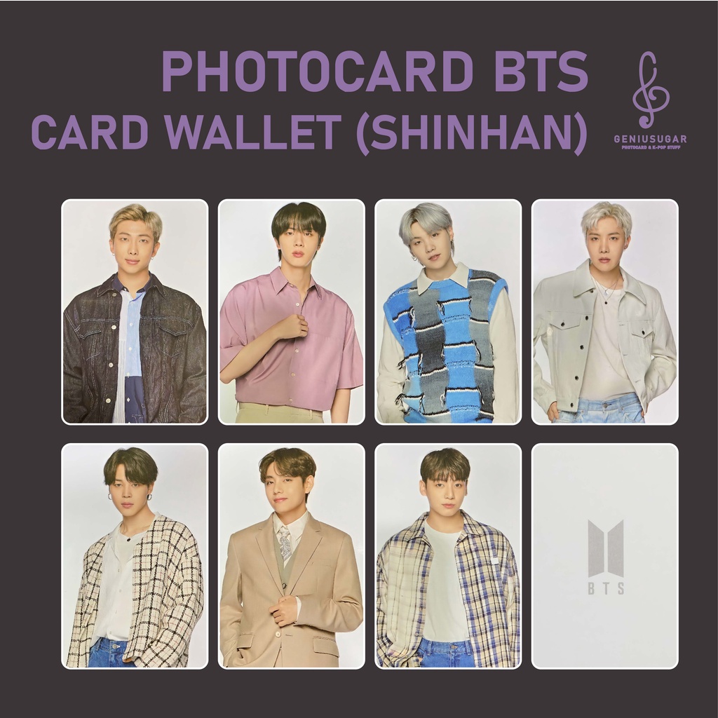 [REPLIKA BTS] PHOTOCARD CARD WALLET SHINHAN UNOFFICIAL