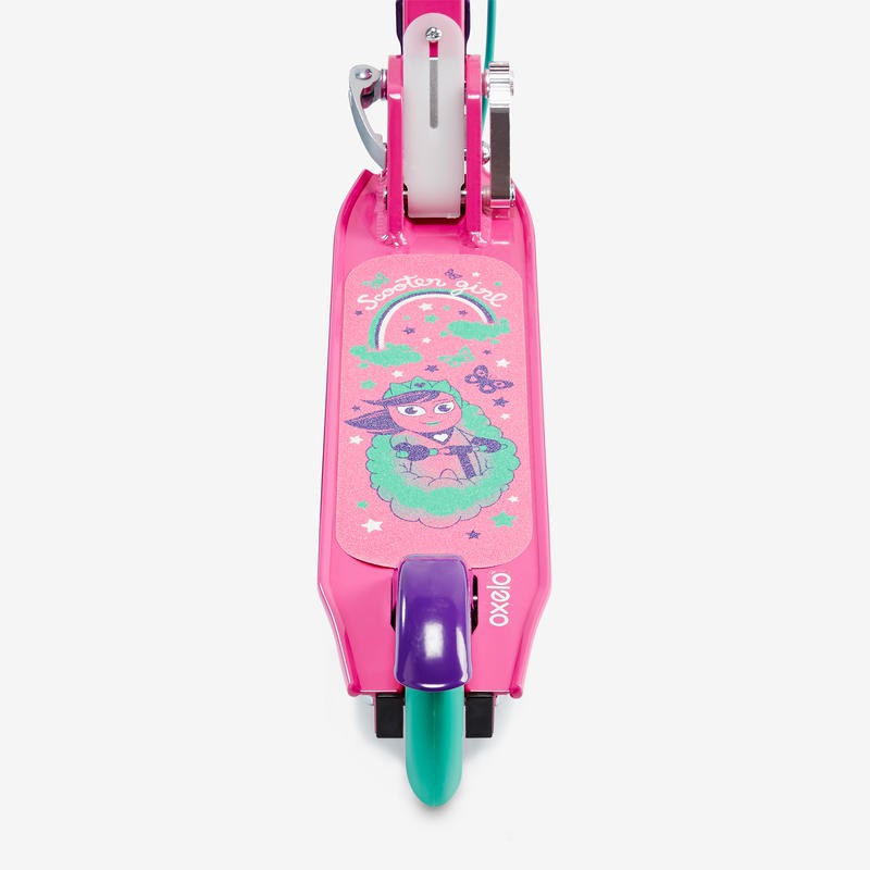 SKUTER ANAK OXELO PLAY 5 PRODUK IMPORT ORIGINAL SCOOTER OXELO WITH BRAKE PURPLE