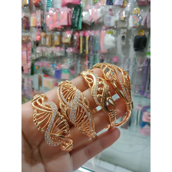 Gelang bangle gelang kolong fashion wanita terkini pengganti emas