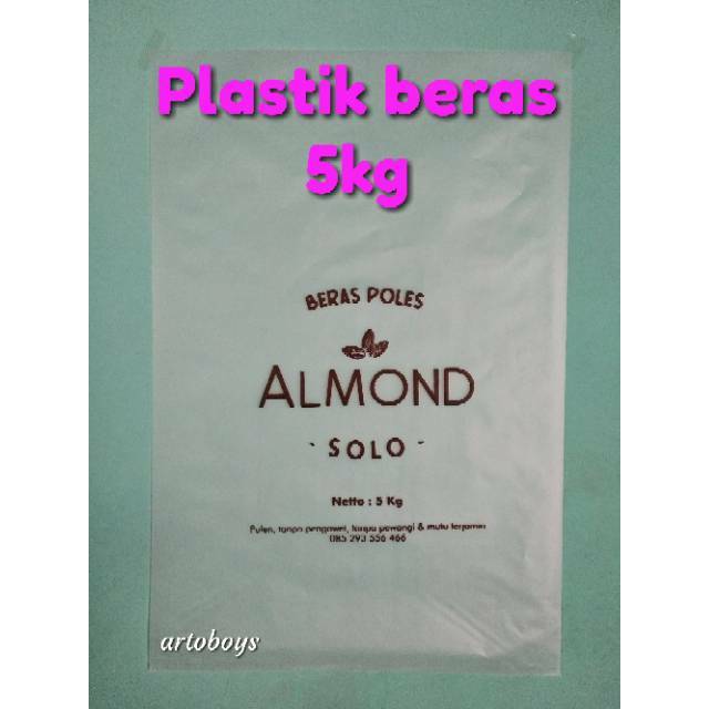 PLASTIK BERAS ZAKAT 5KG SABLON DESAIN BEBAS | Shopee Indonesia