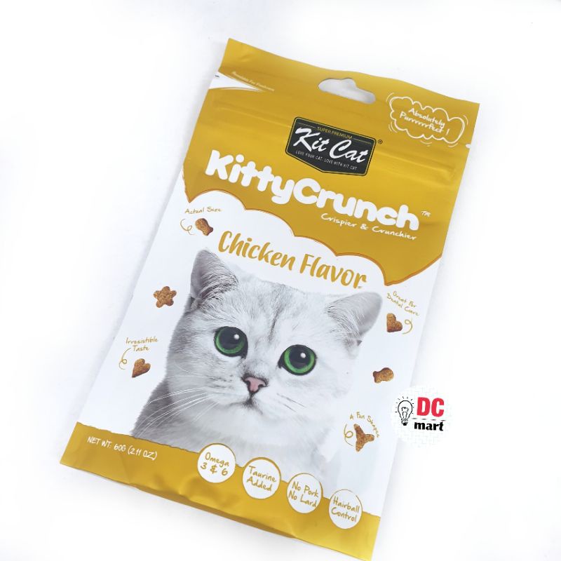 Snack Kucing KITTY CRUNCH KIT CAT - Snack Kering Kucing 60Gram