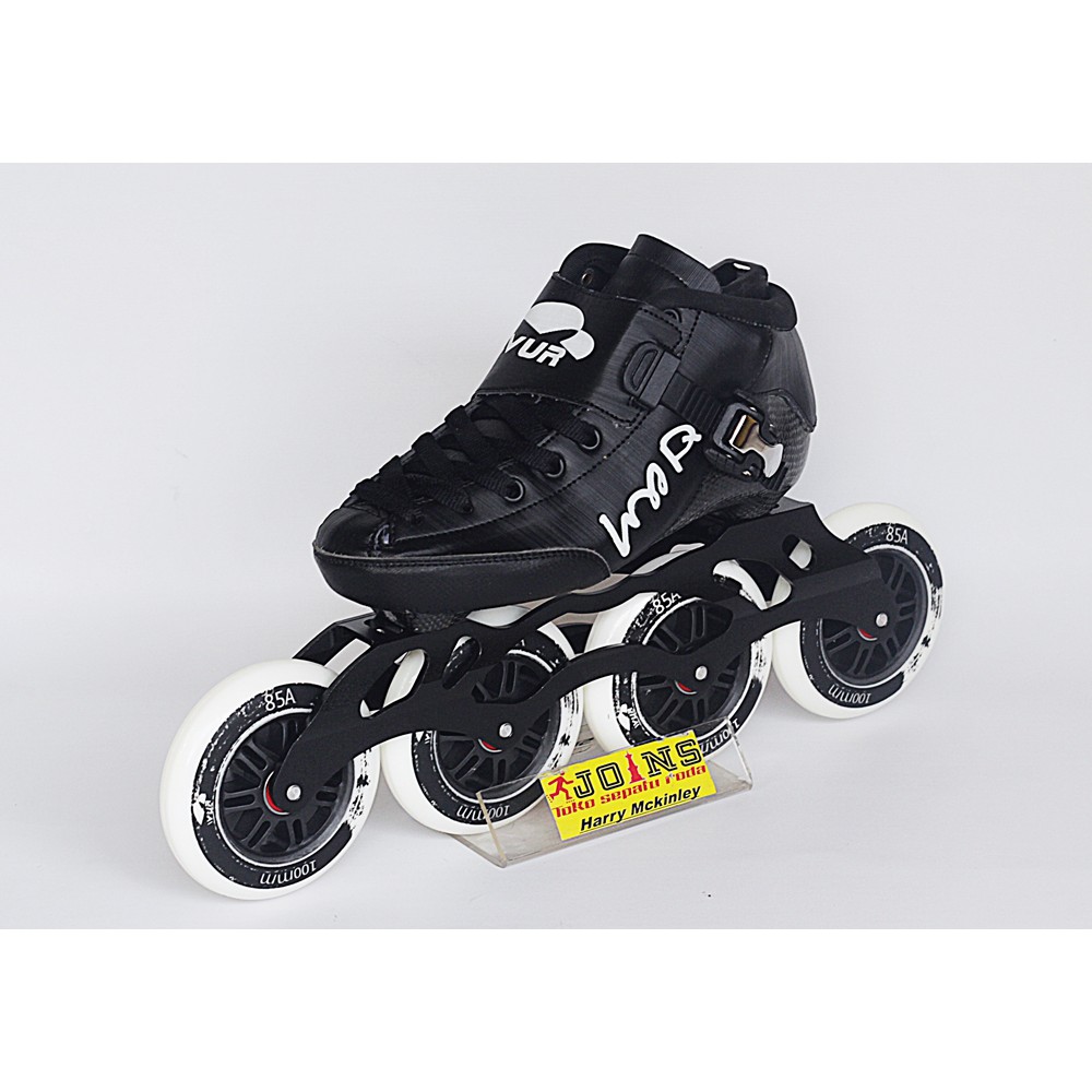 Sepatu Roda Speed WUR CX FULL BLACK FULL SET