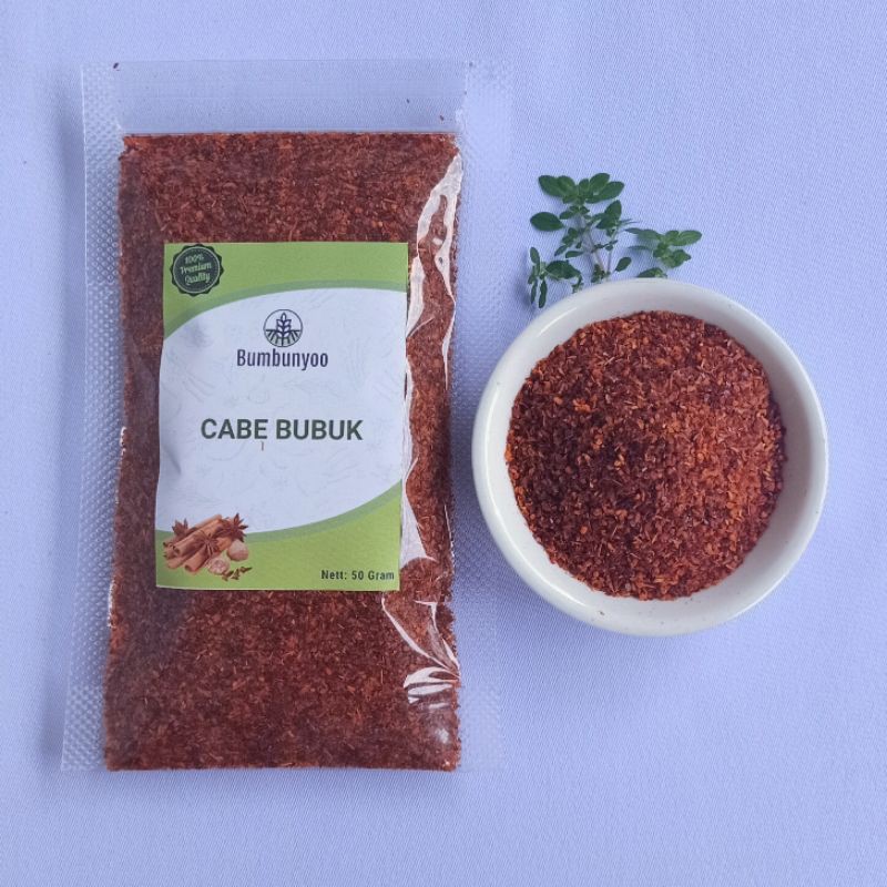 

Cabe Bubuk | 50 Gram | Rempah & Bumbu Masak