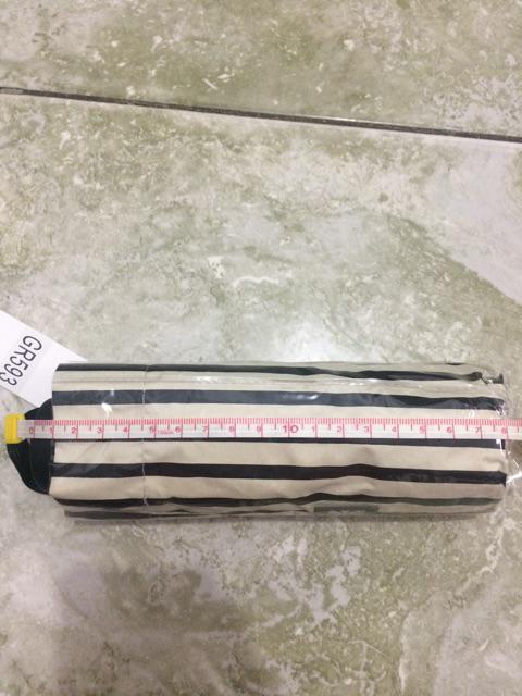 Payung Lipat 5 Mini Motif Garis - Antiuv - Lapis Hitam - Grc - 593