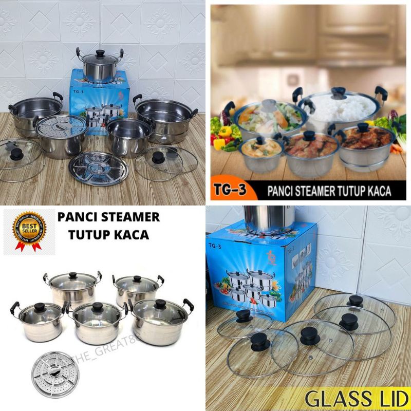 Panci Steamer Tutup Kaca