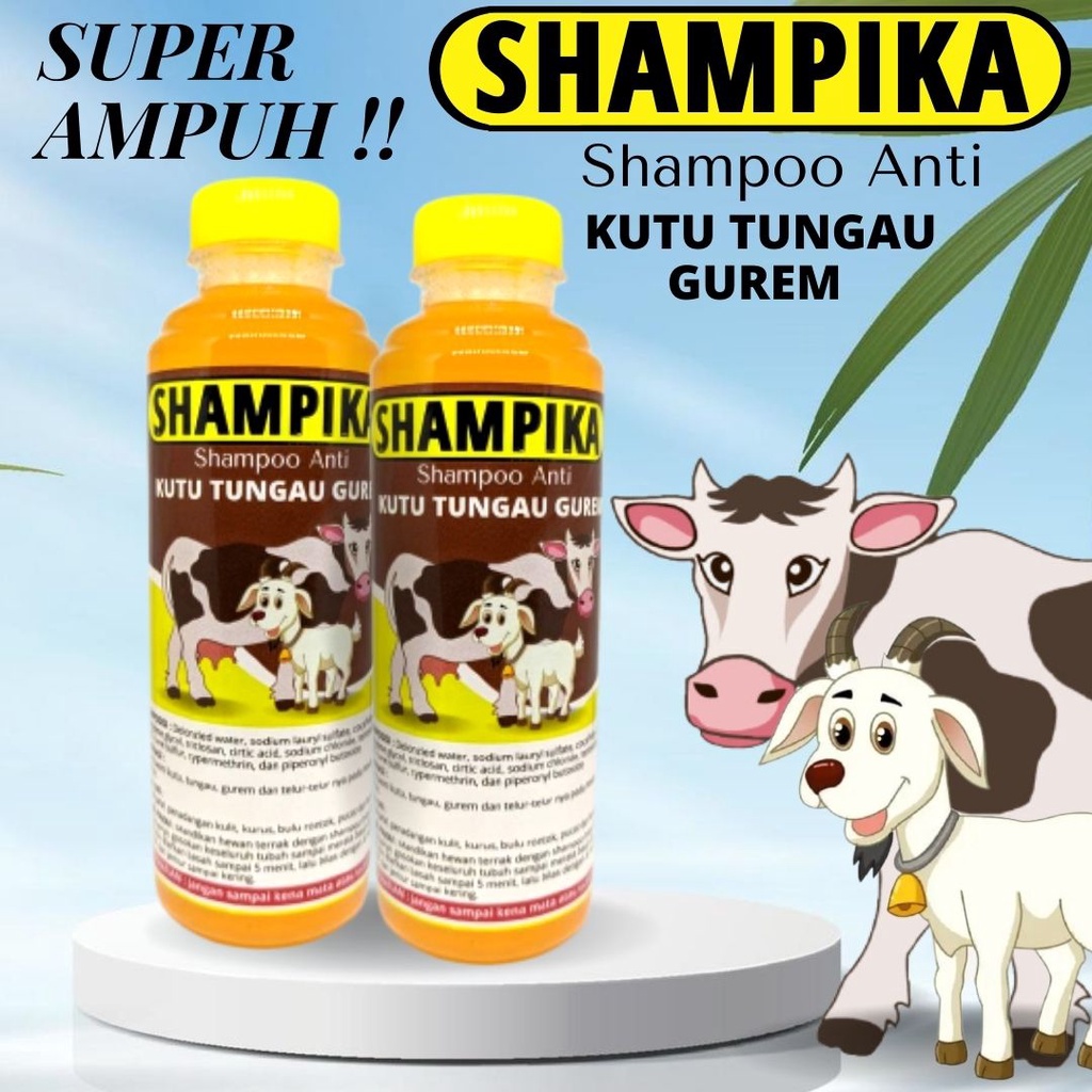 Sampo Sapi Kerbau Kambing Anti Kutu Parasit Tungau SHAMPIKA FEZONE