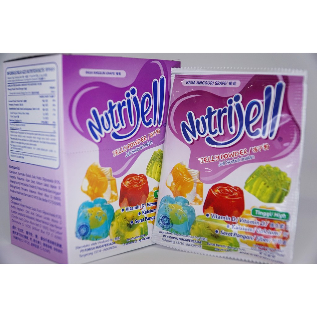 

Nutrijell Konnyaku PWD Grape Jeli Serbuk Instan [15 g]