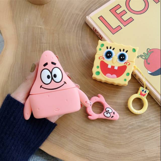 Airpods Pro Case ready stock - spongebob & patrick
