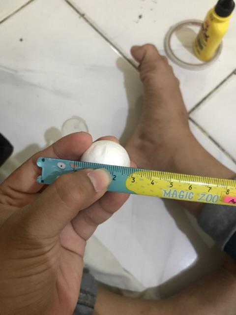 Bola Gabus Stirofoam 3cm Putih Bulat Bagus