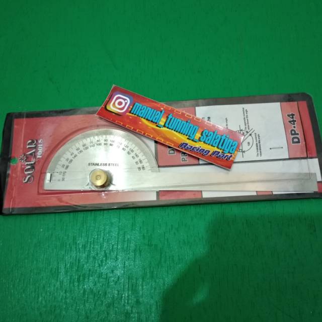 busur derajat  mengukur kemiringan puly matic,piston,head,dll