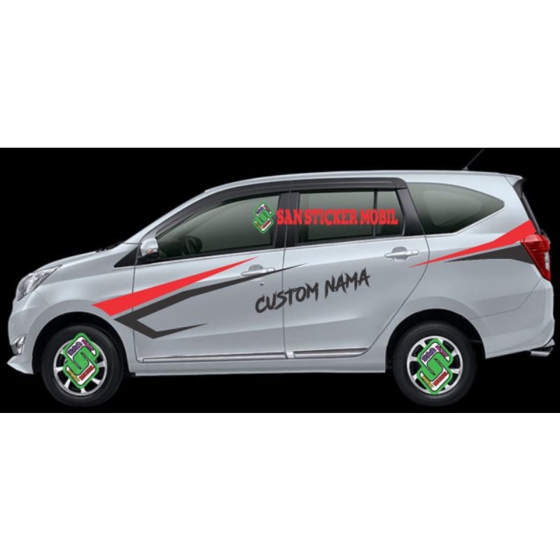 sticker cutting mobil SIGRA CALYA desain terbaru keren