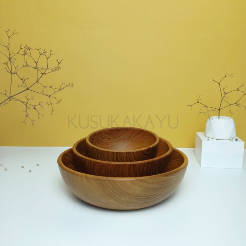 NARU | Mangkok Kayu / Mangkok Mie / Mangkuk Kayu / Mangkok Cantik