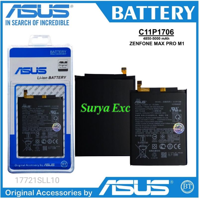 C11P1706 Baterai Asus Zenfone Max Pro M1 / M2 Pro ZB601KL ZB602KL Model C11P1706 MaxPro M1 ORI
