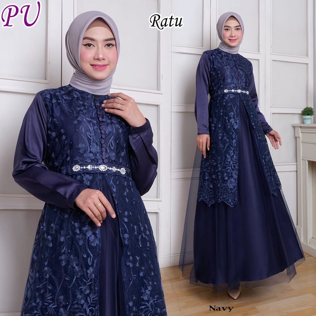 DRESS MUSLIM RATU GAMIS JUMBO TILE MURAH GAMIS SYARI BUSUI BRIDESMAID DRESS PESTA LAMARAN LEBARAN