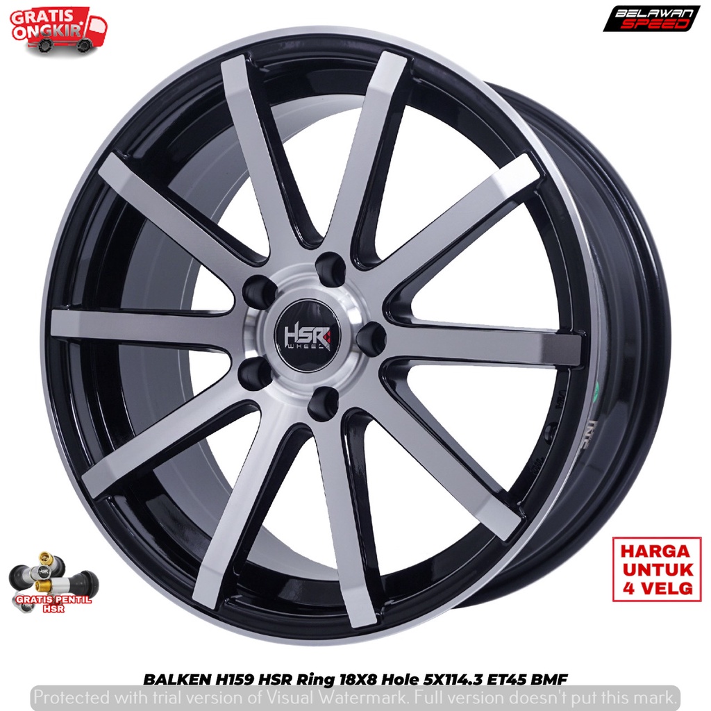 VELG MOBIL MODIFIKASI UNTUK TERIOS CRV HRV CAMRY XPANDER BALKEN H159 HSR R18 RING 18