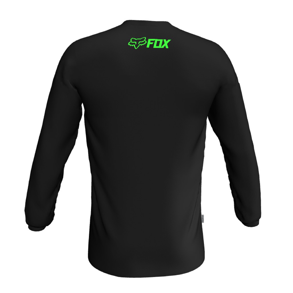 

Jersey FOX Hitam Hijau Stabilo