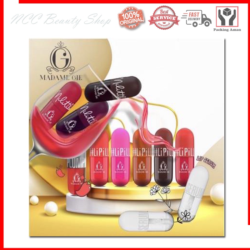 * NCC * Madame Gie Lipill Make Up Liptint  Lip Pill Lip Tint Kosmetik Bibir Lipstik Serum Lipill