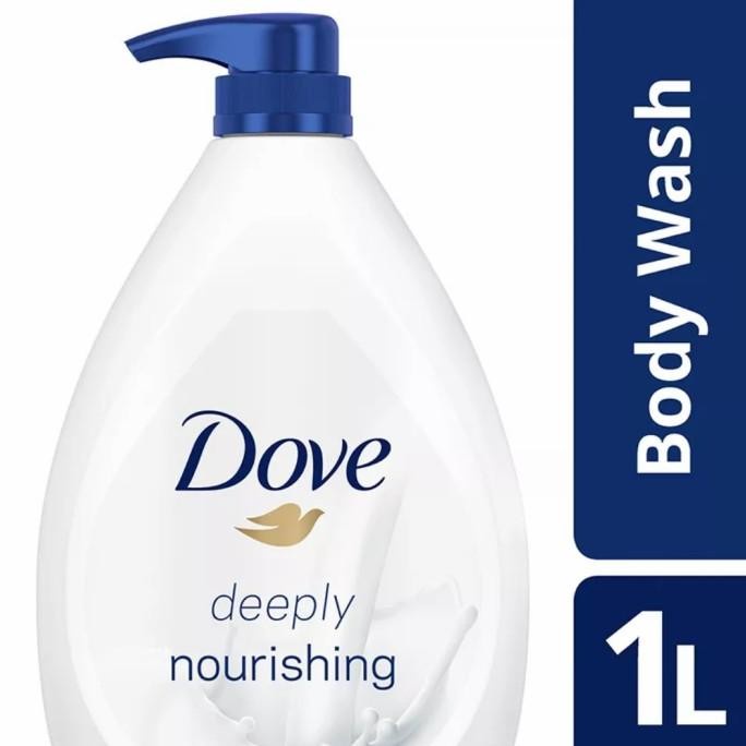 -ALIJOJO-【BPOM】Dove Body Wash Deeply Nourishing Pump 1000 Ml / 825ml Refill