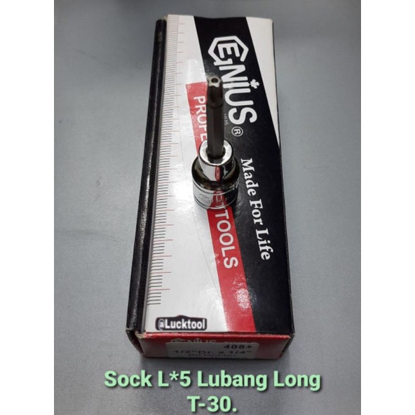 SOCK L BINTANG 5. T30 LONG LUBANG GENIUS