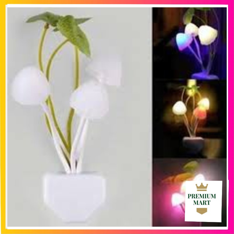 Lampu Tidur Jamur Avatar Mushroom Sensor Cahaya LED Night Lamp [PM]