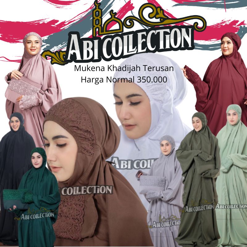 MUKENA TERUSAN KHADIJAH KATUN MIKRO TANPA TAS