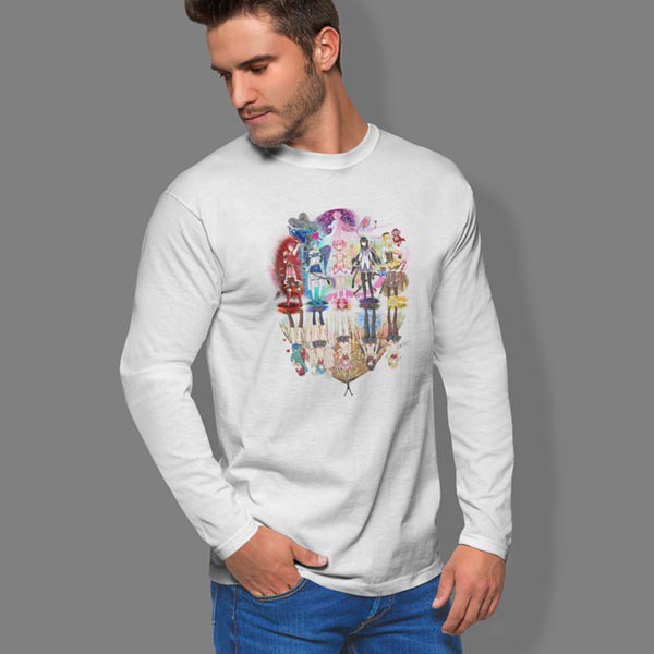 Tshirt Puella Magi Madoka Magica Anime Kaos Tangan Panjang