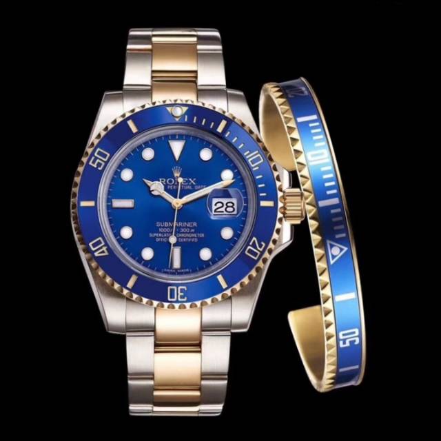Jam tangan pria rolex Submariner autometik ring ceramik puls gelang