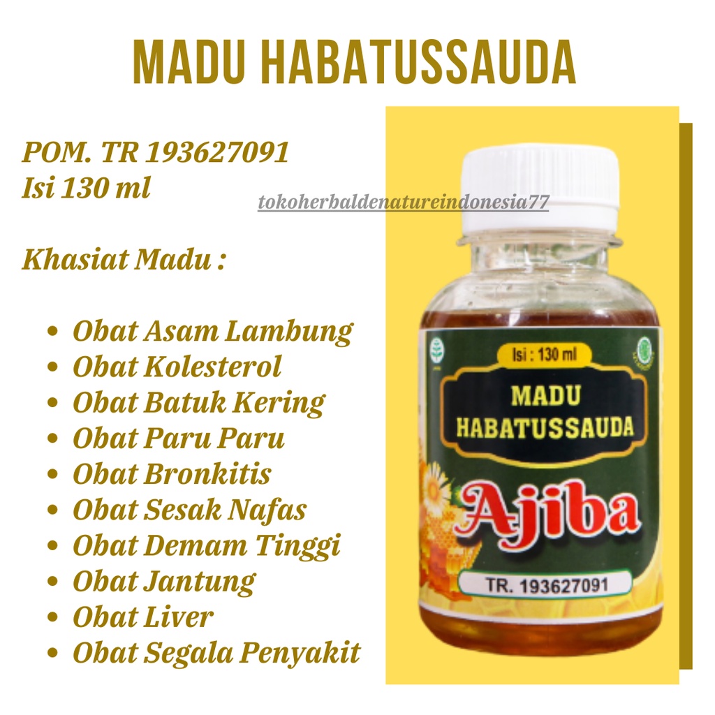 Madu Habatussauda - Madu Asam Lambung Paling Ampuh - Obat Maag Kronis Obat Infeksi Lambung Madu Maag