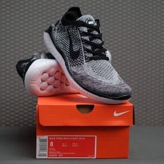 nike free rn flyknit triple black