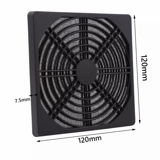 Fan Filter 120mm Tebal PC Casing Kipas Komputer Penyaring Udara 12cm ANTI DEBU