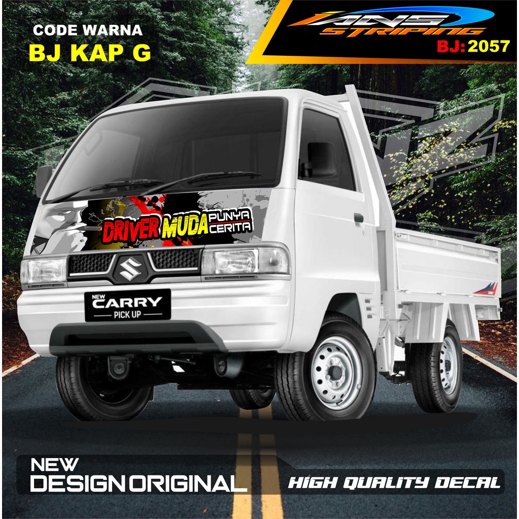 VARIASI STIKER KABIN CARRY L300 PICK UP / STIKER KABIN CARRY L300 / STIKER KAP CUP DEPAN L300 PICK UP / STIKER MOBIL