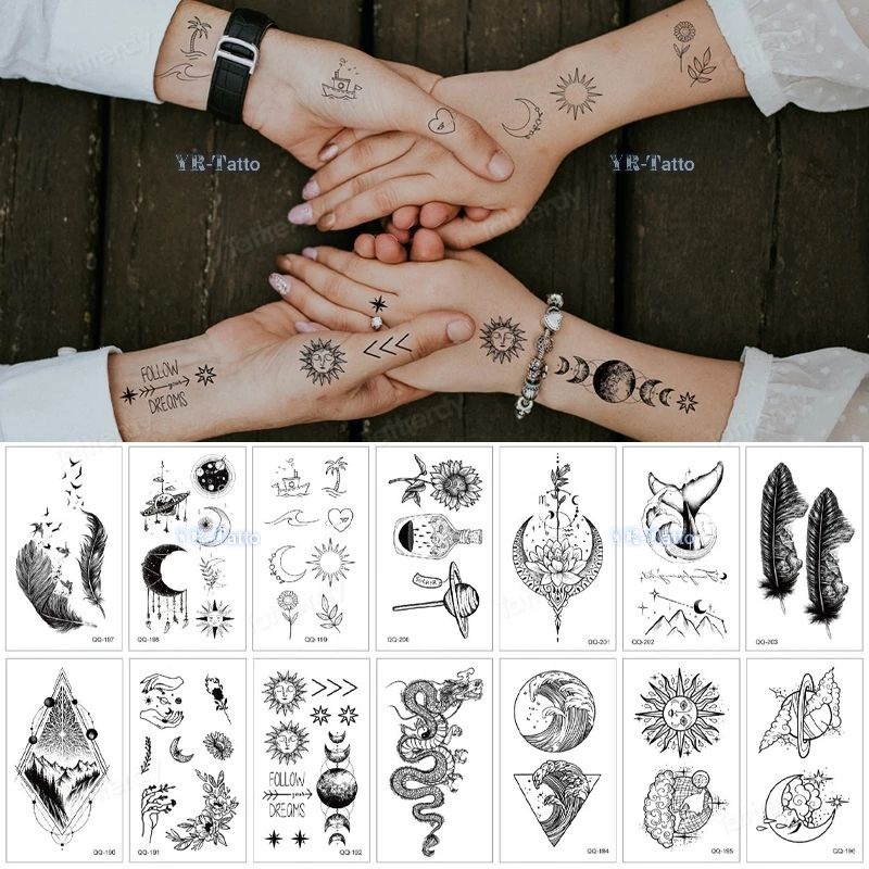 Tatto temporary Kecil Lucu motif terbaru Model QQ